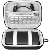 Lacdo Hard EVA Shockproof Carrying Case Bag for Seagate Expansion, Wireless Plus / WD My Passport Wireless / Toshiba Canvio Basics / Transcend StoreJet M3, Portable External Hard Drive (Large Size)
