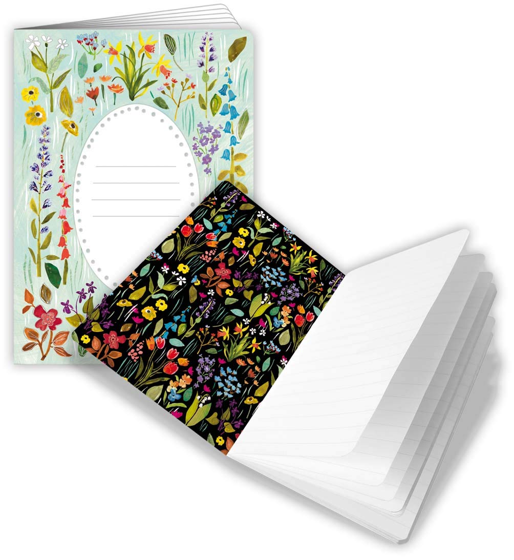 Quire Collections Splendid Notes A5 Notebook - Flowers Design - 48 Pages - Size 150mm x 210mm