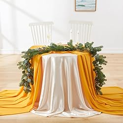MaiMaiSuan 60" Wide Mustard Yellow Chiffon Fabric