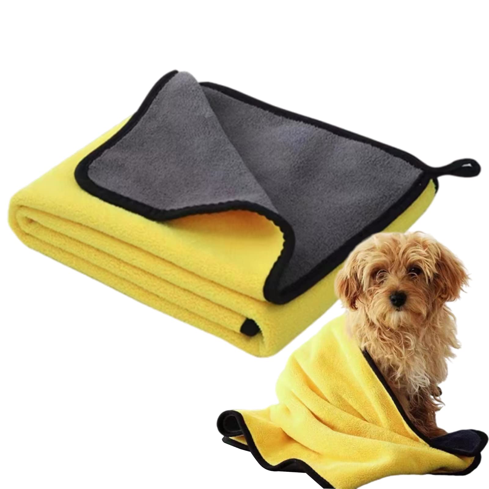 Tsathoggua Microfiber Dog Towels - Quick Dry Towel for Dogs -Super Soft - Fast Drying -Super Absorbent - Large 100cm x 50cm - Super Soft Towel/Blanket for Dogs/Pets/Puppy - Machine Washable & Dryable