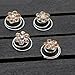 Newstarfactory Rhinestone Studded Collection Flower Spiral Hair Pin Pack of 12 (Champagne)