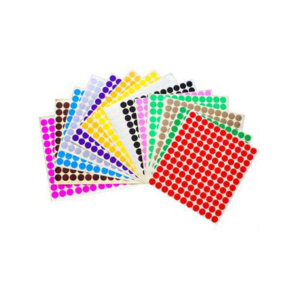 14 Sheets (1848 Pcs) Essential Oil Bottle Cap Labels Stickers Printable and Handwritten 13mm Round Blank Labels Stickers Top Label Stickers for Essential Oil Cap Assorted Color