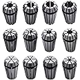 findmall ER-16 Collet Set 12PCS ER-16 Spring Collet Set 1/32-3/8 Fit for CNC Milling Lathe Tool