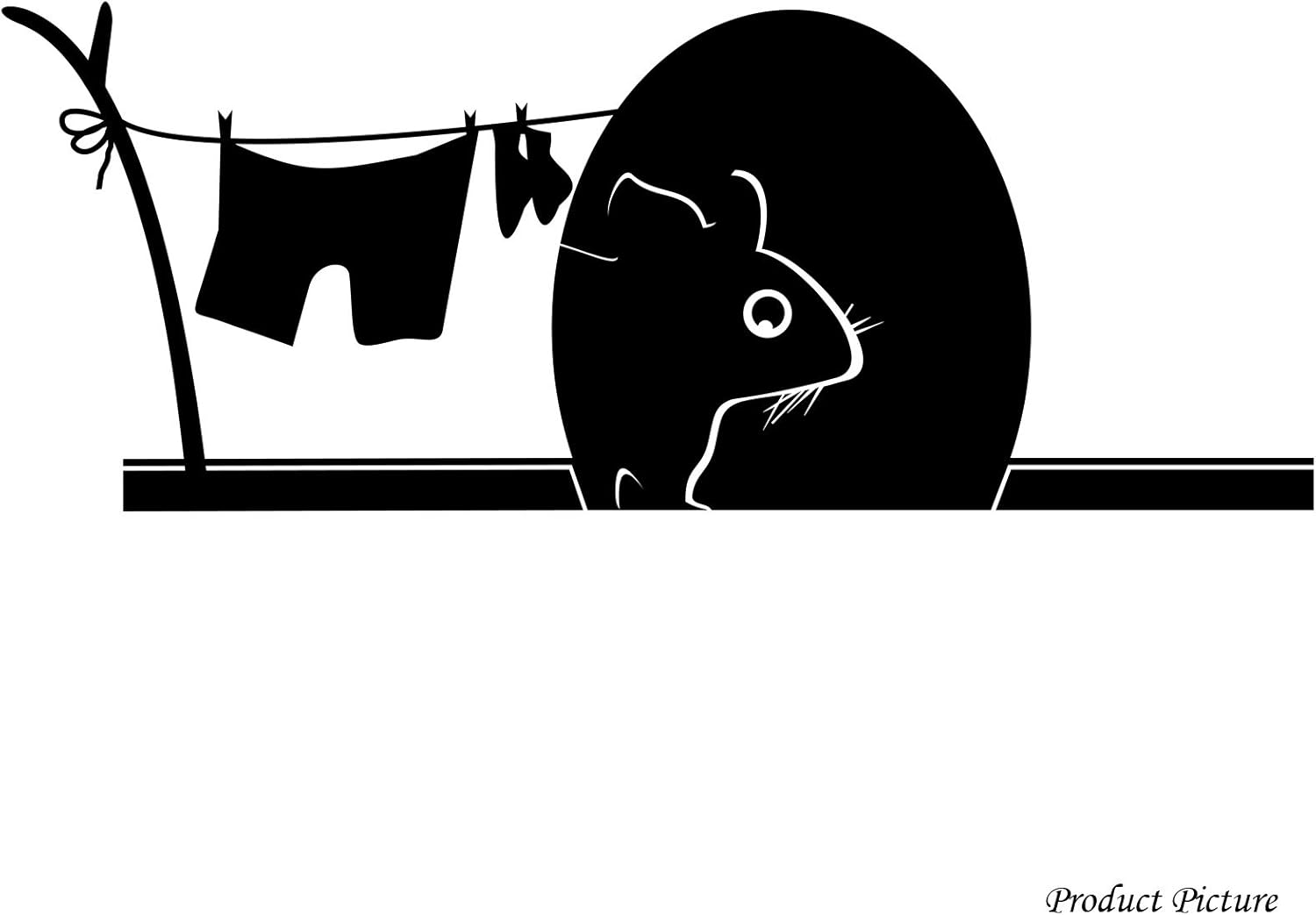 Maus, Ratte, Maus-Loch (39 cm x 15 cm)Wählen Sie die Farbe 18 Farben