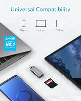 Anker USB-C Card Reader SD MicroSD UHS-I for MacBook Pro Galaxy S10 view 2