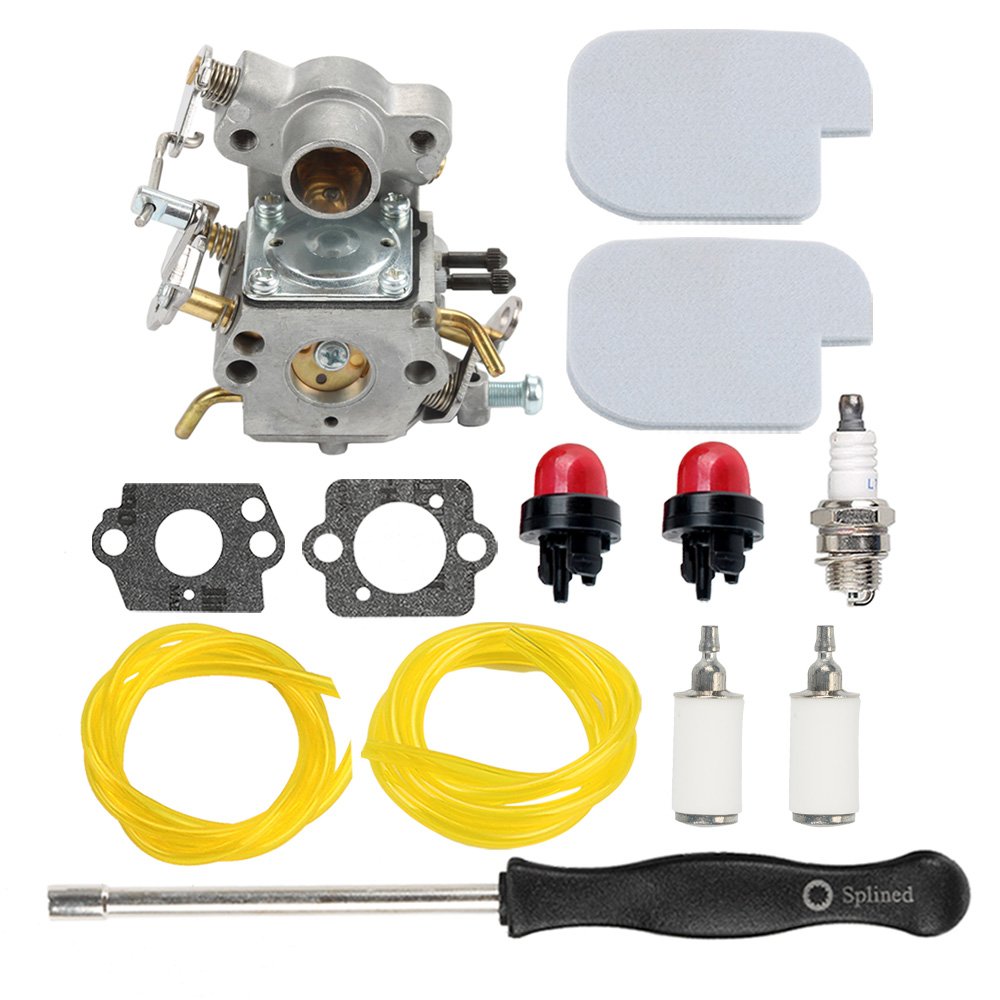 HIPA C1M-W26C 545070601 Carburetor + Air Filter Spark Plug Carb Adjustment Tool for Poulan Pro PP3416 PP3516 PP3816 PP4018 PP4218 PPB3416 SM4218AV Gas Chainsaw