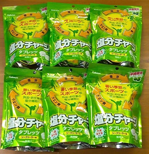 Amazon 塩分チャージタブレッツ シークワーサー味 90g 6袋 カバヤ 食品 飲料 お酒 通販