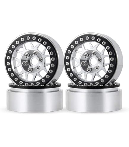 4 Pz 2,2" Alluminio. Ruote Beadlock Per 1/10 RC Crawler Assiale - Foto 5