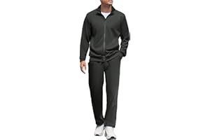 COOFANDY Men's Tracksuits Sets Full Zip Sweatsuit Casual Jogging Track Suits Active Jackets and Pants 2 Piece Outfits