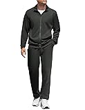 COOFANDY Men Athletic Tracksuit Long Sleeve