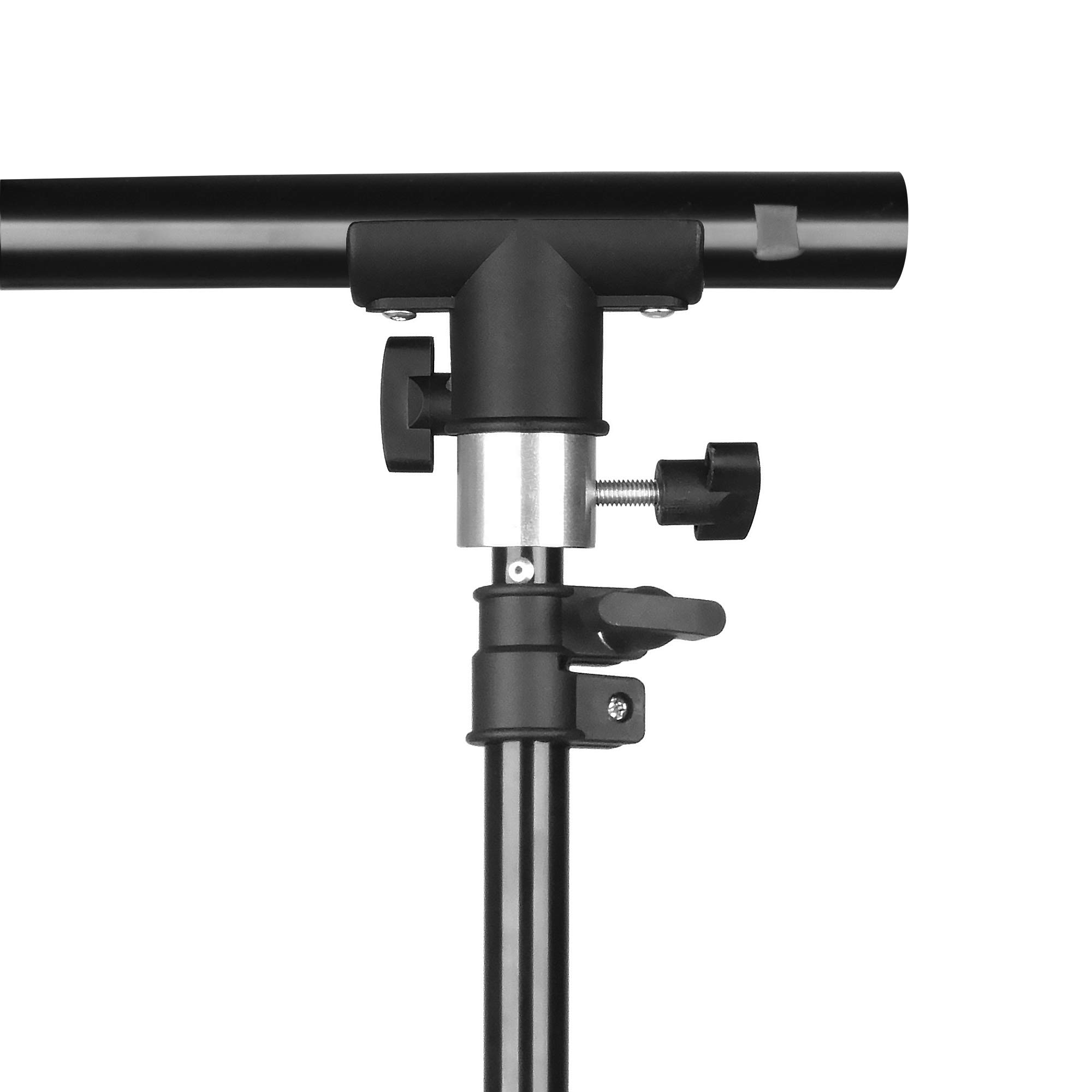 Emart T-Shape Portable Background Backdrop Support Stand Kit 5ft Wide 8.5ft Tall Adjustable Photo Backdrop Stand with 4 Spring Clamps