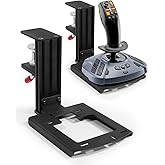 Metal Desk Mount for Flight Sim Stick Compatible with Thrustmaster SimTask Farmstick, T-Flight Hotas One, T-Flight Hotas X, T16000M FCS, TCA Sidestick, Quick Release/ Sturdy Clamp/ Height Adjustable