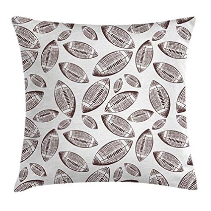 Amazon Com Football Throw Pillow Cushion Cover Sports Inspi