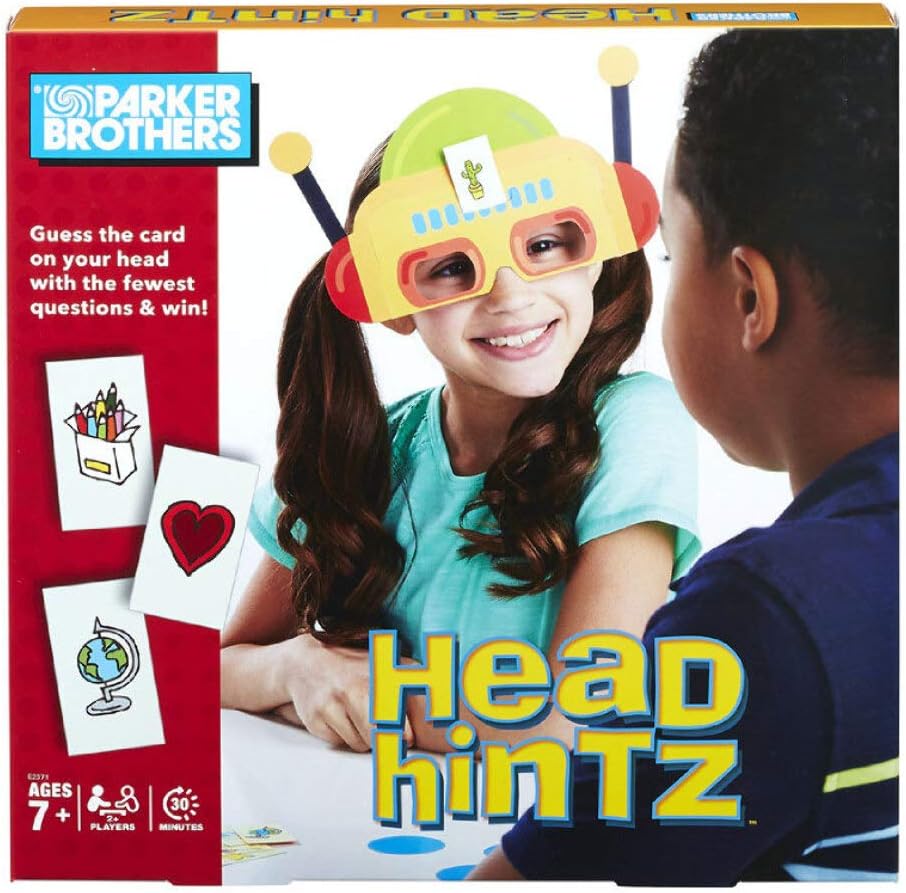 Parker Brothers 4-Pack Family Board Games - Climb and Slide - Brain Warp - Mystery Game - Head Hintz