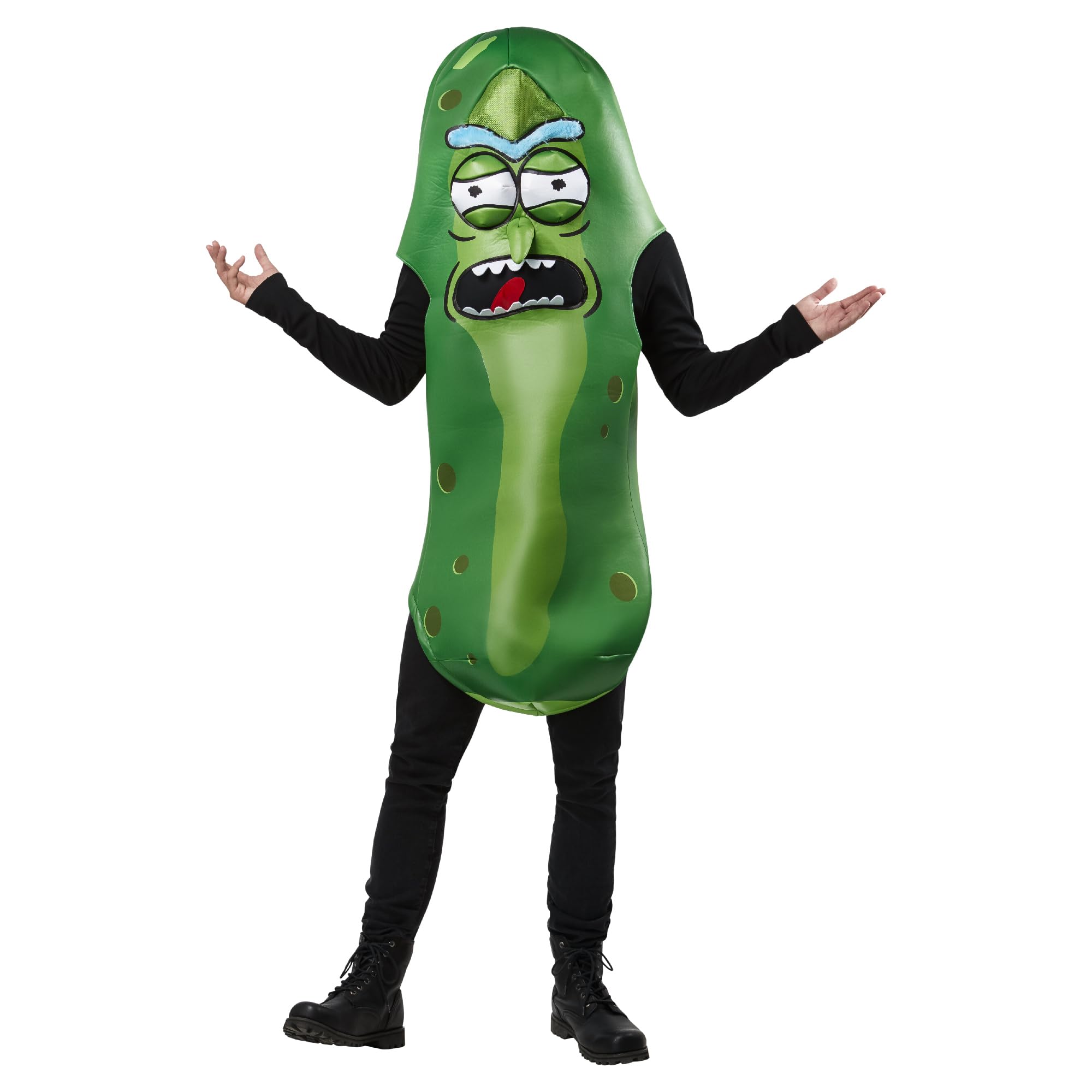 Rubies Official Rick and Morty Pickle Rick Costume, Adult Fancy Dress, One Size Halloween Halloween