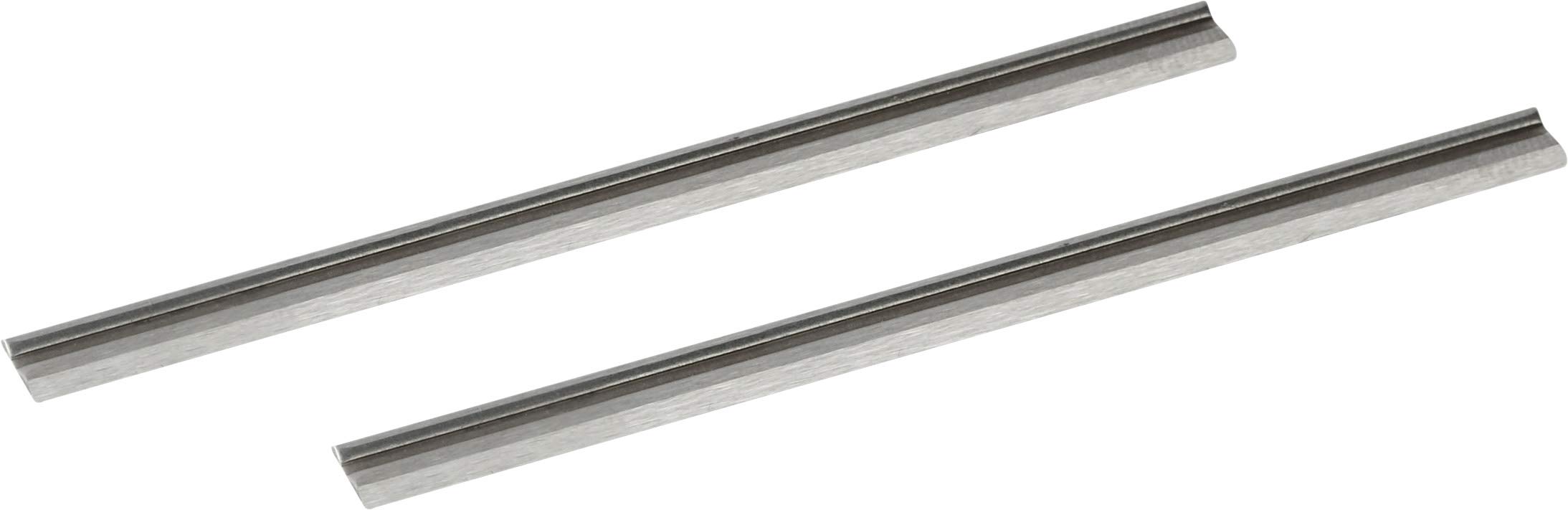 Meister Planer Blades 82 x 5.5 x 1 mm – Pack of 2 – High-Quality Steel – Reversible Blade Can be Used on Both Sides/Replacement Blades for Electric Planers/Interchangeable Blades/Double-Edged