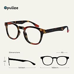 OPULIZE Ava Reading Glasses Flattering Rounded