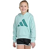 adidas girls Fleece Colorblock Hooded Sweatshirt