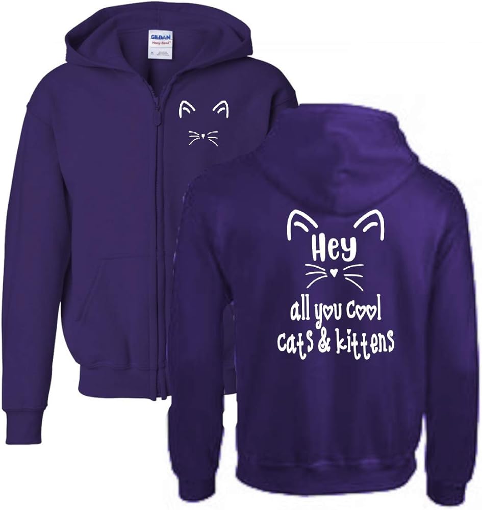 purple zip up sweater