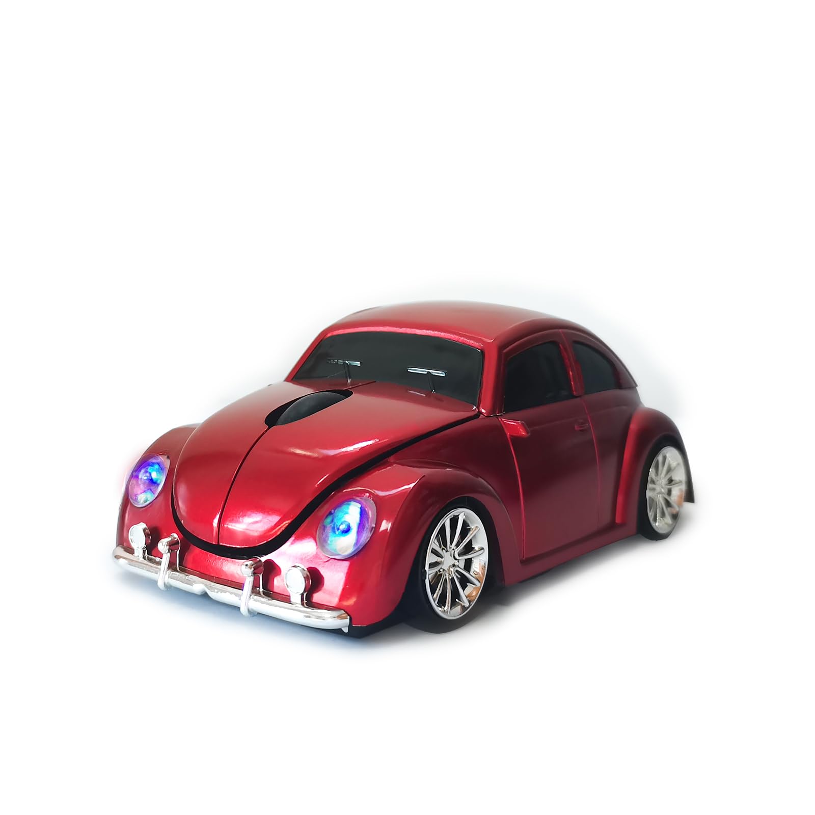 SDGSQHA Car Mouse for Computer, Cool and Cute Car-Shaped Mouse, Wireless 2.4Ghz Optical Mice for Laptop PC Mac (Red)