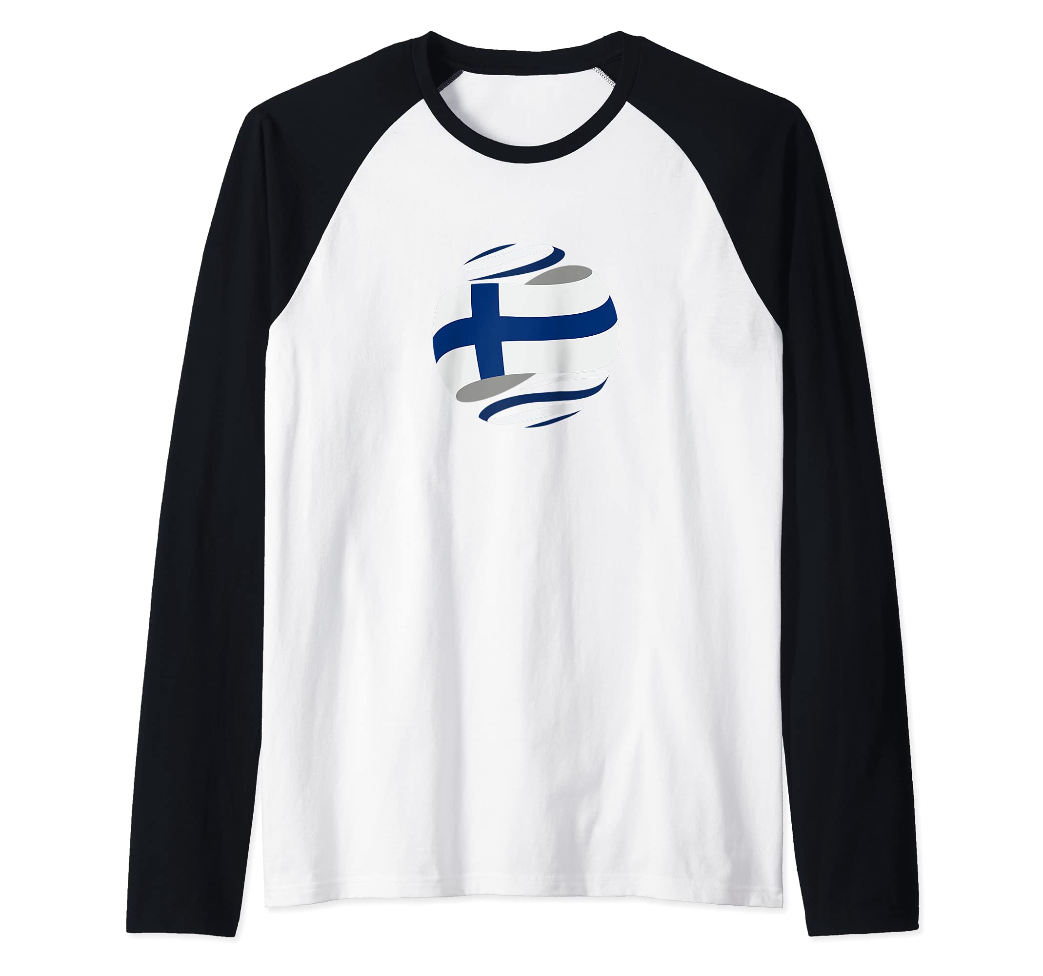 Flag Finland Raglan Baseball Tee