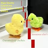 Aisszhao 2 PCS Rabbit Wind Up Toys Kids Clockwork Jumping Chick Easter Gift view 5