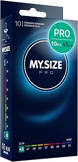 MY.SIZE PRO Condom Size 0, 45mm, Tight Fit, 10 Condoms - Ultra Sensitive