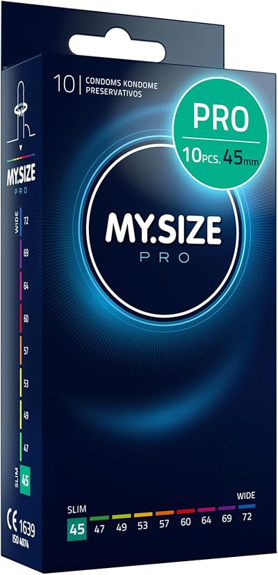 MY.SIZE PRO Condom Size 0, 45mm, Tight Fit, 10 Condoms - Ultra Sensitive