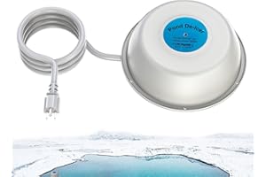 Outdoor Pond Heater, 400w Thermostatically Controlled Auto Shut-Off Floating s, Waterproof Ponds Floating s, Multipurpose Flo