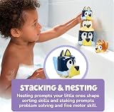 TOMY Toomies Bluey Family Pourers Nesting Cups Bath Time Officially Licensed view 3