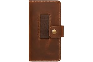 CestAntiQ Leather Checkbook Cover with Pen Holder Full Grain Leather Check Book Cover for Personal Checkbook Handmade Executive Checkbook Wallet for Men Women Slim and Stylish Organizer for Gift (Tan)