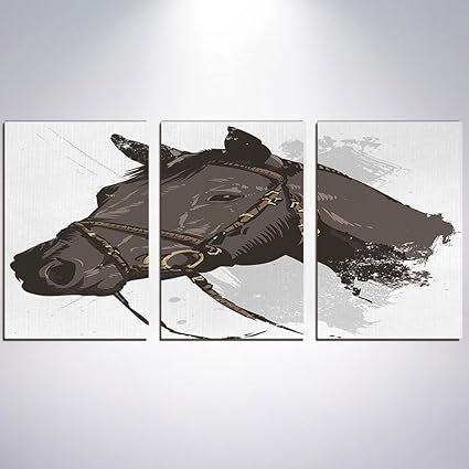 Amazon Com Iprint Equestrian On Vintage Wood Background