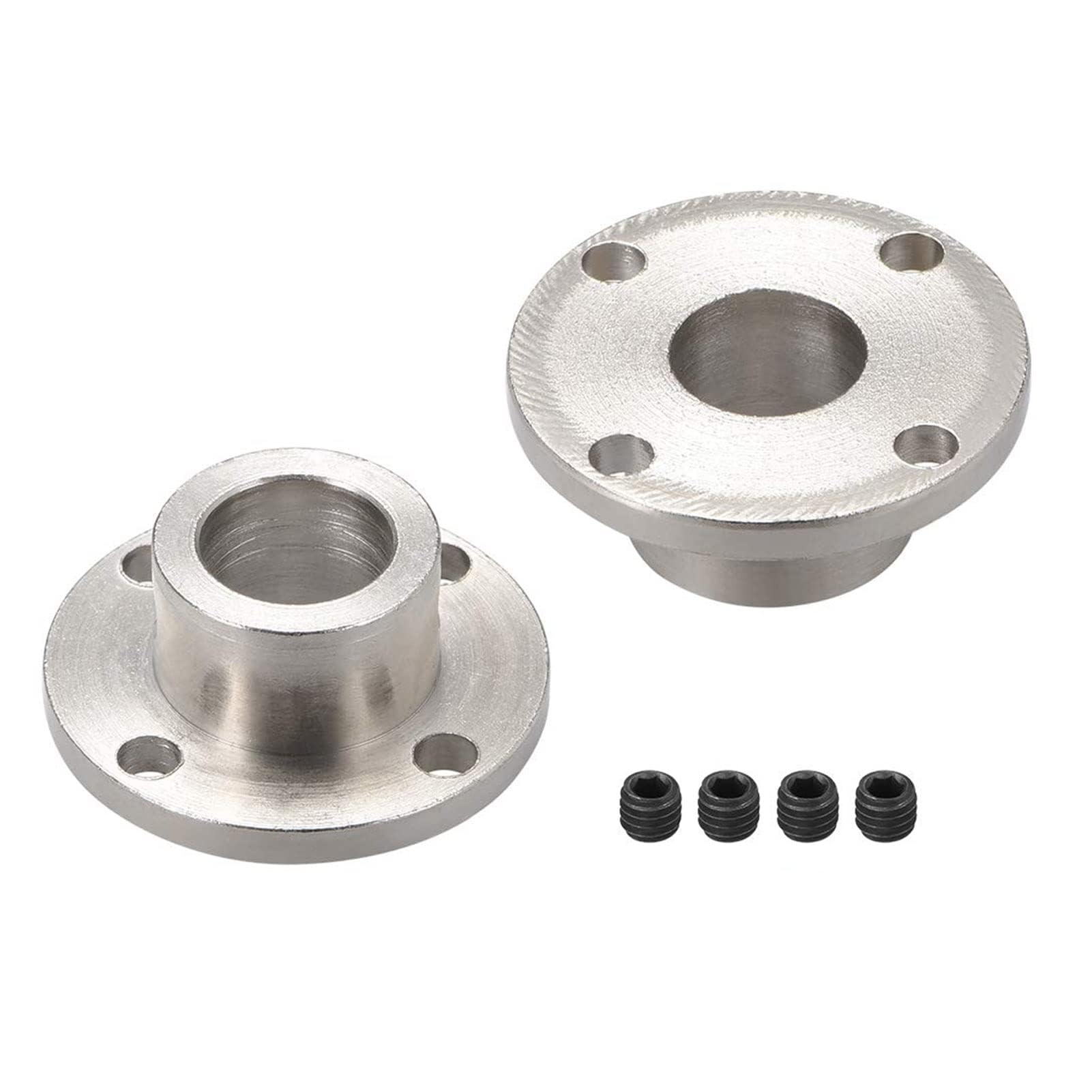 TA-VIGOR Rigid Flange Coupling 12mm Inner Dia, Motor Guide Shaft Coupler H13xD18mm Motor Connector for DIY Parts, 2Pcs