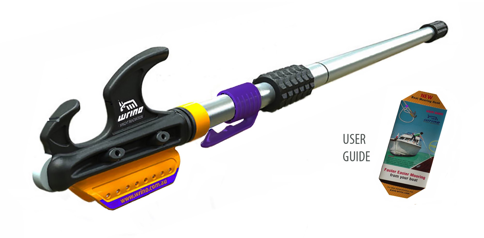 wRino Boat Hook Onboard Docking & Mooring System for Quick and Easy