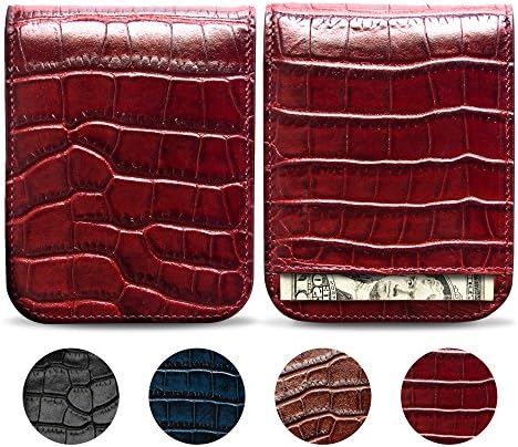 Lethnic Slim Money Clip Wallet, RFID Blocking Bifold Leather Business Card Holder