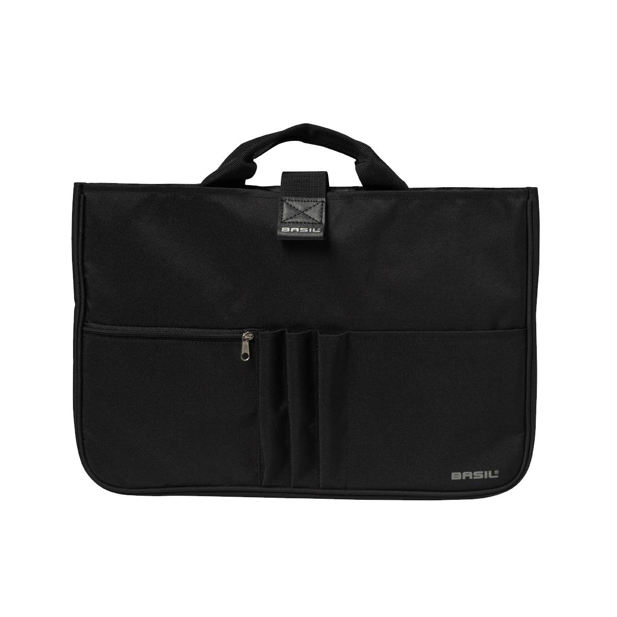 Basil Organiser Notebook Bag - Black, 15-Inch