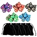 Outee 5 x 7 (35 Pieces) Polyhedral Dice and Dice with 5 Complete Dice set for Dungeons and Dragons DND RPG MTG D20 D12 D10(00-90 and 0-9) D8 D4 Table Games