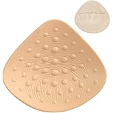 Polreta Breast Prosthesis for Mastectomy Women, Massage Post Surgical Breast Forms Triangle Swim Concave Bra Inserts(1 Piece)