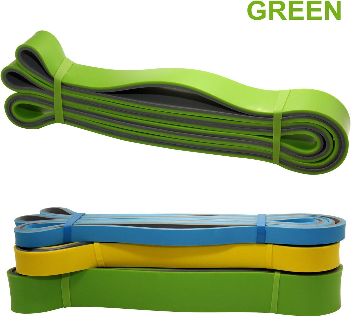 Voila Reve Resistance Bands, Heavy Duty Exercise Bands Pull Up Fitness Stretch Bands for Power Training, Chain Up, Cross Training, Weight Lifting, Gymnastics, Stretching, Home Gyms and Yoga