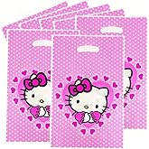 AQHOFSV 30 Pcs Birthday Party Gift Bags, Cartoon Theme Candy Goodie Treat Tote Bag for Birthday Party Supplies (red)