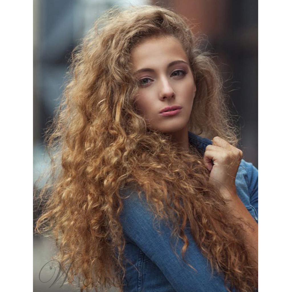 Amazon Com Wigs For Women Lace Front Hair Wig Wave Synthetic