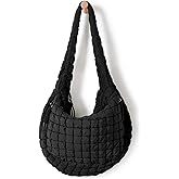 ODODOS Quilted Carryall Tote Bag for Women Crossbody Large Hobo Lightweight Padding Shoulder Bag