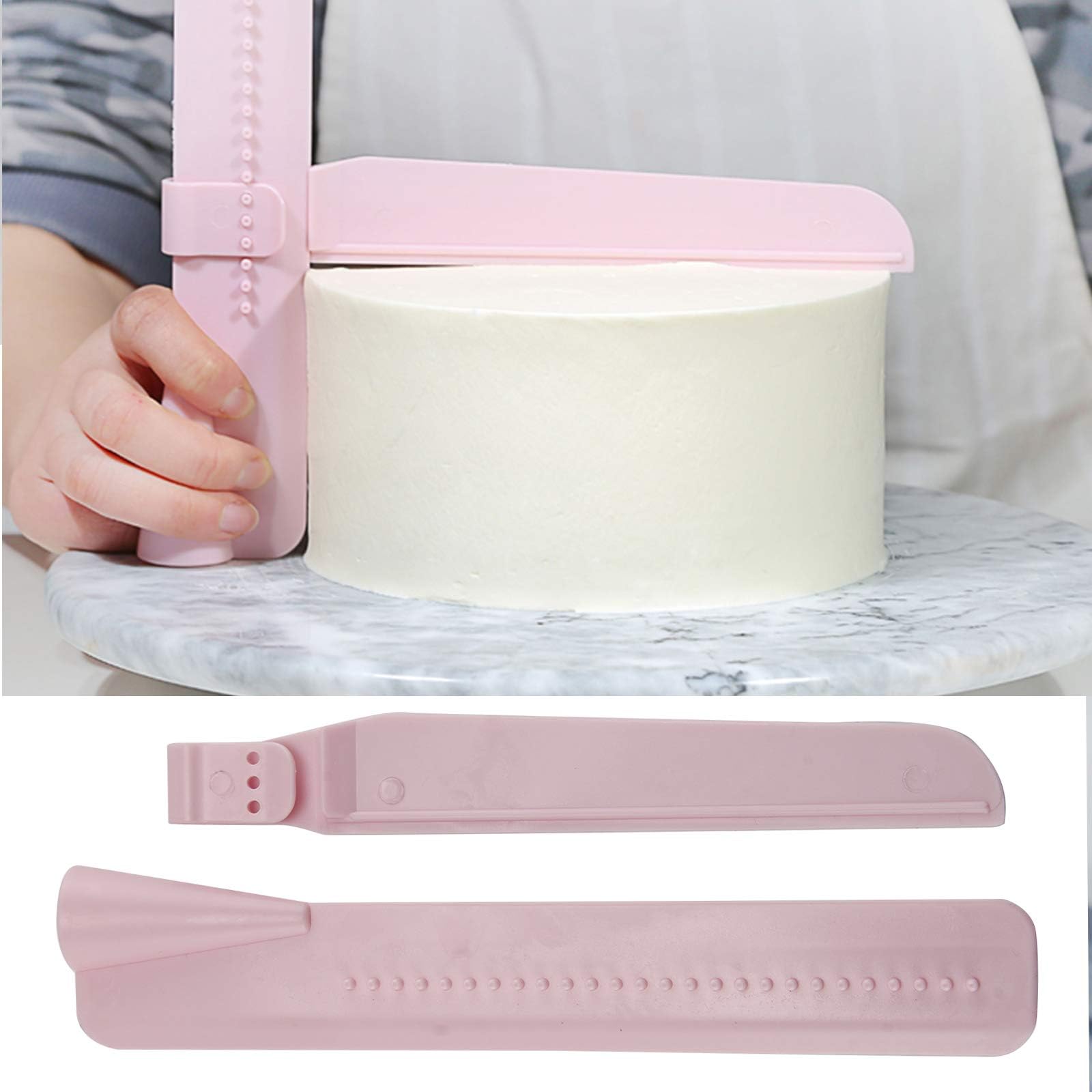 Xpork Adjustable Cake Smoother Polisher Tools Cutter Fondant Sugarcraft Icing