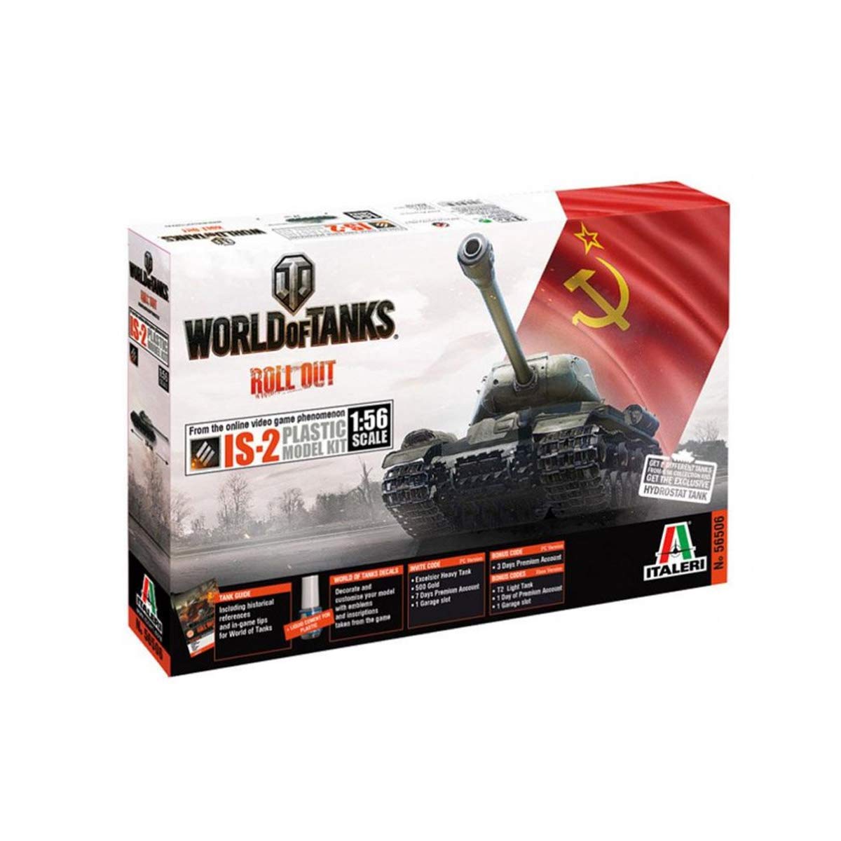 Italeri 1:56 - World Of Tanks Josef Stalin JS-2