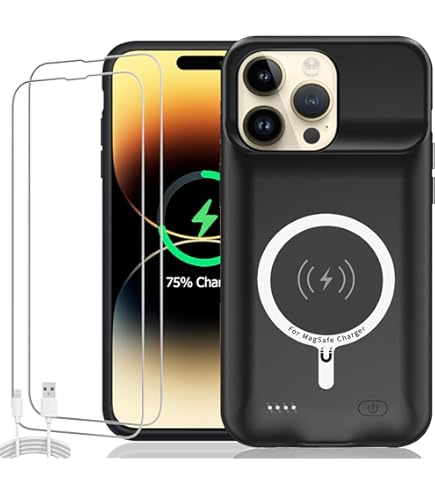 Amazon.com: Battery Case for iPhone 14 Pro Max, 10800mAh High