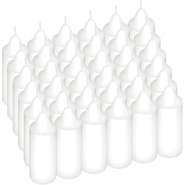Lot 8 Bougies 24 Heures - Bougies Longue Durée Urgence Camping Survie
