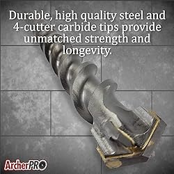 ArcherPRO 1-1/2” x 21" Inch SDS Max Drill Bit for