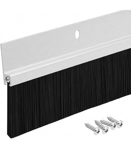 Amazon.com: Pemko Brush Door Bottom Sweep, Clear Anodized Aluminum