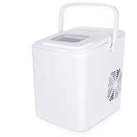 Ice Makers for Countertop, Portable Sonic Crushed Nugget Ice Maker, Make Ice 26LBS/24H, Crunchy Pellet Ice Maker with 3…