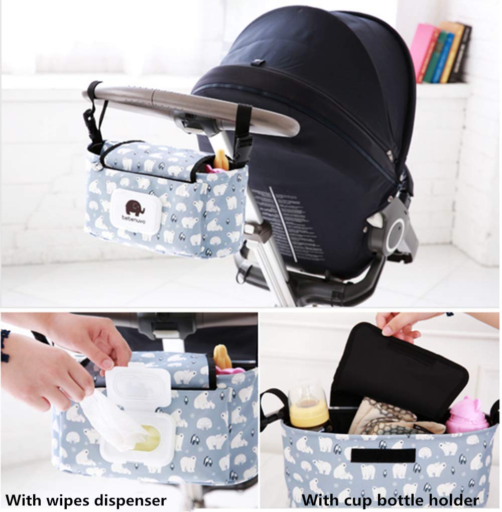 Pram Buggy Organiser Storage Bag for Buggies Baby Stroller Organizer